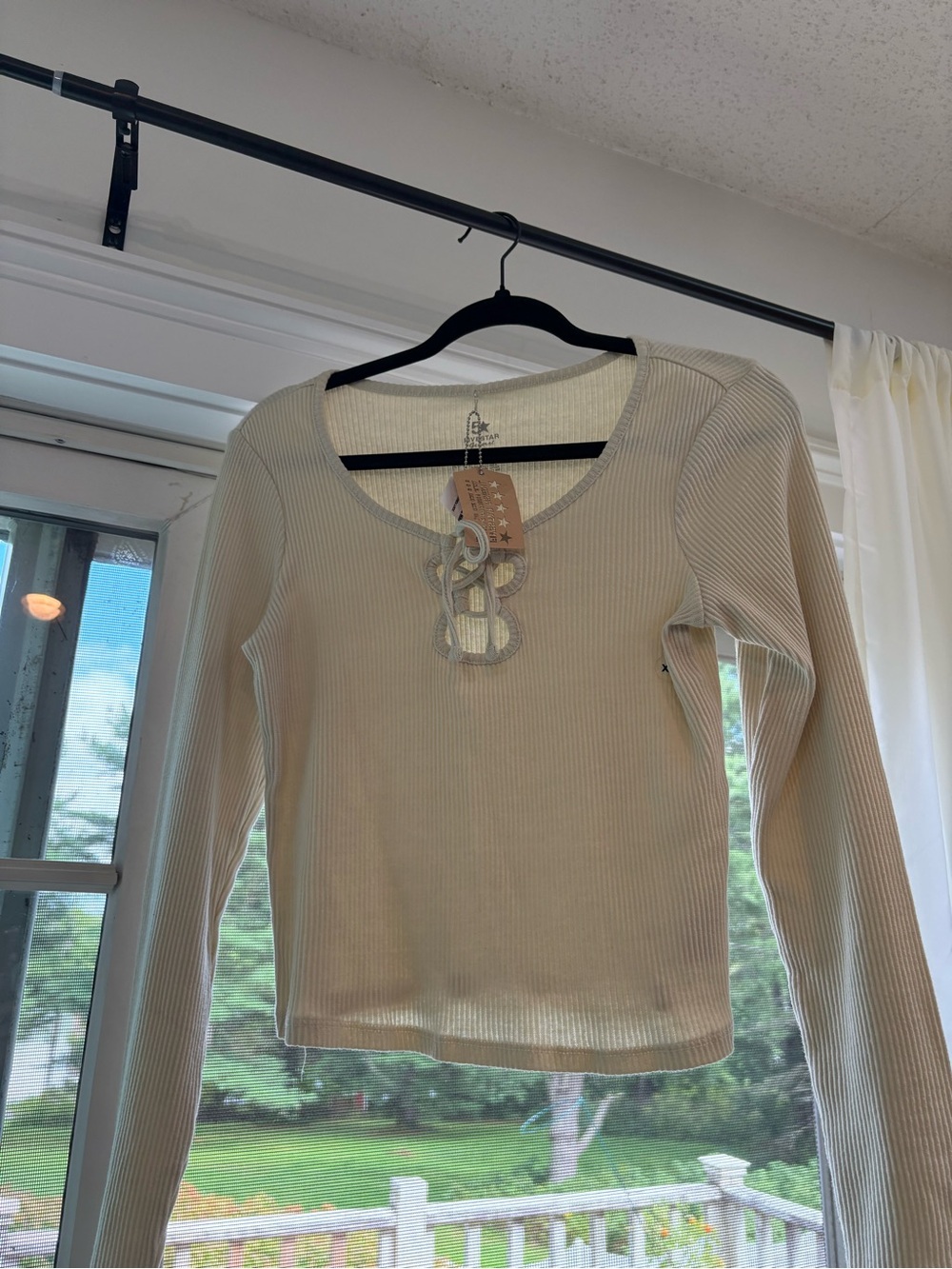 FIVE STAR GENERAL, RIBBED, PEEKABOO SHIRT